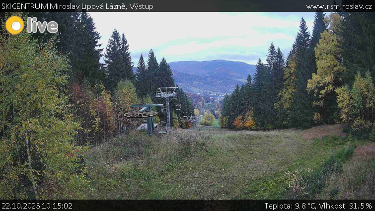 SKICENTRUM Miroslav Lipová Lázně - Výstupní stanice lanové dráhy - 22.10.2025 v 10:15 SKICENTRUM Miroslav Lipová Lázně - Výstupní stanice lanové dráhy - 22.10.2025 v 10:15