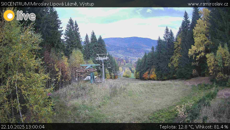 SKICENTRUM Miroslav Lipová Lázně - Výstupní stanice lanové dráhy - 22.10.2025 v 13:00 SKICENTRUM Miroslav Lipová Lázně - Výstupní stanice lanové dráhy - 22.10.2025 v 13:00