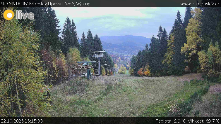 SKICENTRUM Miroslav Lipová Lázně - Výstupní stanice lanové dráhy - 22.10.2025 v 15:15 SKICENTRUM Miroslav Lipová Lázně - Výstupní stanice lanové dráhy - 22.10.2025 v 15:15