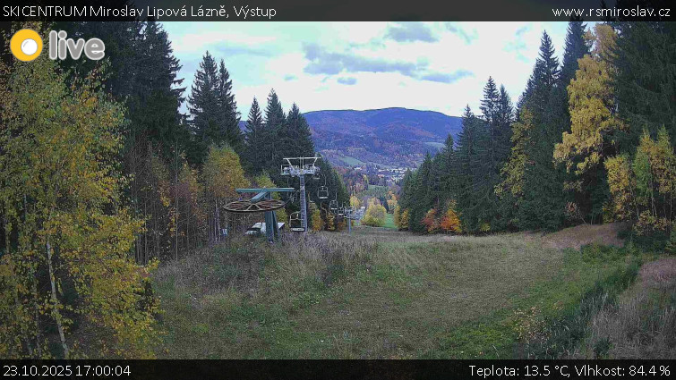 SKICENTRUM Miroslav Lipová Lázně - Výstupní stanice lanové dráhy - 23.10.2025 v 17:00 SKICENTRUM Miroslav Lipová Lázně - Výstupní stanice lanové dráhy - 23.10.2025 v 17:00