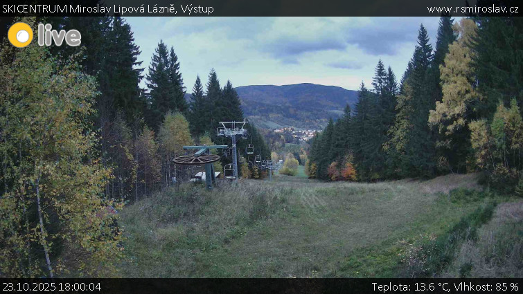 SKICENTRUM Miroslav Lipová Lázně - Výstupní stanice lanové dráhy - 23.10.2025 v 18:00 SKICENTRUM Miroslav Lipová Lázně - Výstupní stanice lanové dráhy - 23.10.2025 v 18:00