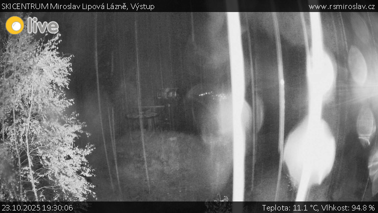 SKICENTRUM Miroslav Lipová Lázně - Výstupní stanice lanové dráhy - 23.10.2025 v 19:30 SKICENTRUM Miroslav Lipová Lázně - Výstupní stanice lanové dráhy - 23.10.2025 v 19:30