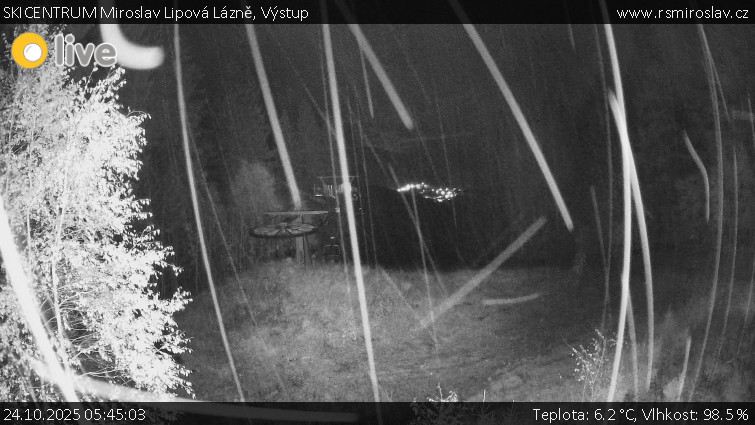 SKICENTRUM Miroslav Lipová Lázně - Výstupní stanice lanové dráhy - 24.10.2025 v 05:45 SKICENTRUM Miroslav Lipová Lázně - Výstupní stanice lanové dráhy - 24.10.2025 v 05:45