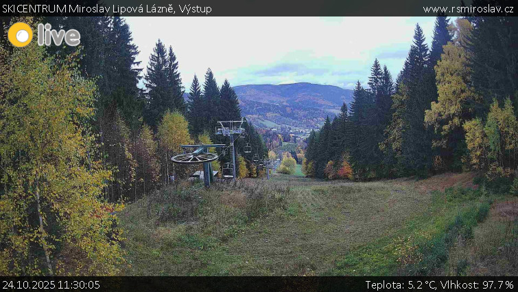 SKICENTRUM Miroslav Lipová Lázně - Výstupní stanice lanové dráhy - 24.10.2025 v 11:30 SKICENTRUM Miroslav Lipová Lázně - Výstupní stanice lanové dráhy - 24.10.2025 v 11:30