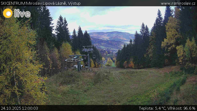 SKICENTRUM Miroslav Lipová Lázně - Výstupní stanice lanové dráhy - 24.10.2025 v 12:00 SKICENTRUM Miroslav Lipová Lázně - Výstupní stanice lanové dráhy - 24.10.2025 v 12:00