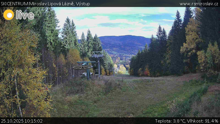SKICENTRUM Miroslav Lipová Lázně - Výstupní stanice lanové dráhy - 25.10.2025 v 10:15 SKICENTRUM Miroslav Lipová Lázně - Výstupní stanice lanové dráhy - 25.10.2025 v 10:15