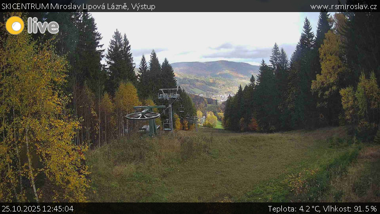SKICENTRUM Miroslav Lipová Lázně - Výstupní stanice lanové dráhy - 25.10.2025 v 12:45 SKICENTRUM Miroslav Lipová Lázně - Výstupní stanice lanové dráhy - 25.10.2025 v 12:45