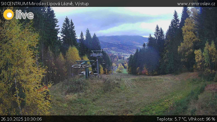 SKICENTRUM Miroslav Lipová Lázně - Výstupní stanice lanové dráhy - 26.10.2025 v 10:30 SKICENTRUM Miroslav Lipová Lázně - Výstupní stanice lanové dráhy - 26.10.2025 v 10:30