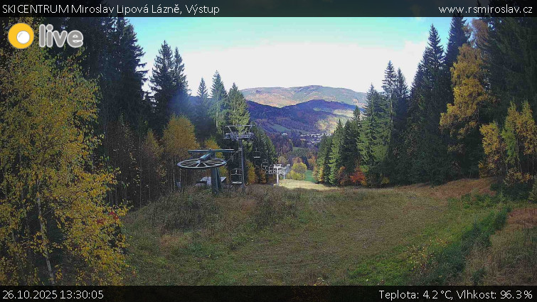 SKICENTRUM Miroslav Lipová Lázně - Výstupní stanice lanové dráhy - 26.10.2025 v 13:30 SKICENTRUM Miroslav Lipová Lázně - Výstupní stanice lanové dráhy - 26.10.2025 v 13:30