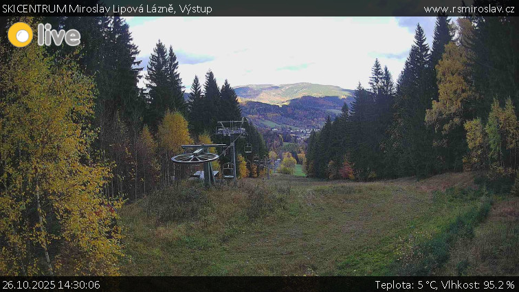 SKICENTRUM Miroslav Lipová Lázně - Výstupní stanice lanové dráhy - 26.10.2025 v 14:30 SKICENTRUM Miroslav Lipová Lázně - Výstupní stanice lanové dráhy - 26.10.2025 v 14:30