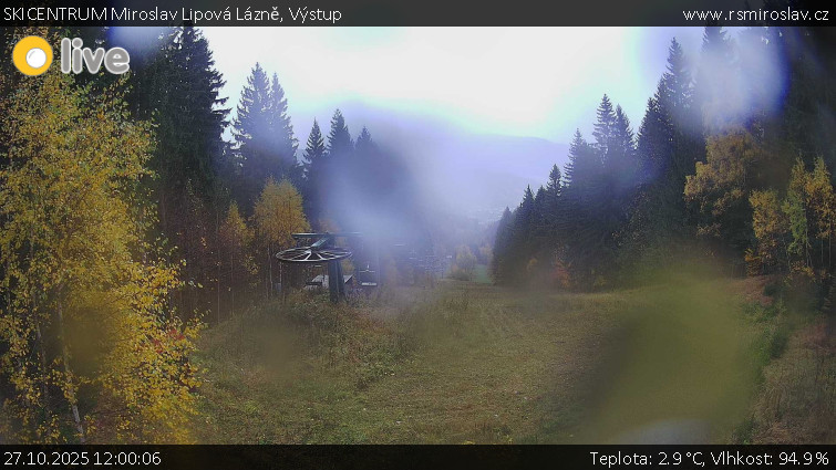 SKICENTRUM Miroslav Lipová Lázně - Výstupní stanice lanové dráhy - 27.10.2025 v 12:00 SKICENTRUM Miroslav Lipová Lázně - Výstupní stanice lanové dráhy - 27.10.2025 v 12:00
