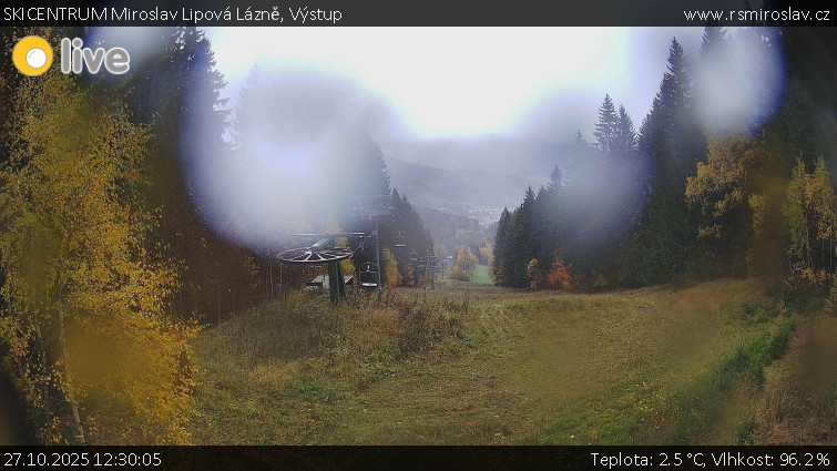SKICENTRUM Miroslav Lipová Lázně - Výstupní stanice lanové dráhy - 27.10.2025 v 12:30 SKICENTRUM Miroslav Lipová Lázně - Výstupní stanice lanové dráhy - 27.10.2025 v 12:30