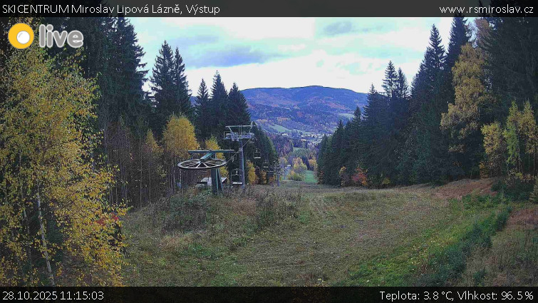 SKICENTRUM Miroslav Lipová Lázně - Výstupní stanice lanové dráhy - 28.10.2025 v 11:15 SKICENTRUM Miroslav Lipová Lázně - Výstupní stanice lanové dráhy - 28.10.2025 v 11:15
