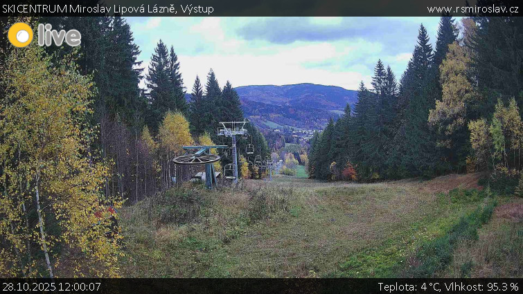 SKICENTRUM Miroslav Lipová Lázně - Výstupní stanice lanové dráhy - 28.10.2025 v 12:00 SKICENTRUM Miroslav Lipová Lázně - Výstupní stanice lanové dráhy - 28.10.2025 v 12:00