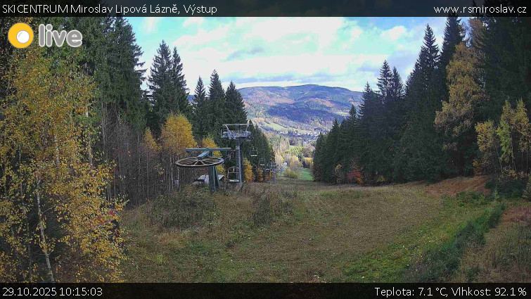 SKICENTRUM Miroslav Lipová Lázně - Výstupní stanice lanové dráhy - 29.10.2025 v 10:15 SKICENTRUM Miroslav Lipová Lázně - Výstupní stanice lanové dráhy - 29.10.2025 v 10:15