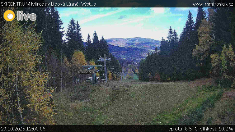 SKICENTRUM Miroslav Lipová Lázně - Výstupní stanice lanové dráhy - 29.10.2025 v 12:00 SKICENTRUM Miroslav Lipová Lázně - Výstupní stanice lanové dráhy - 29.10.2025 v 12:00