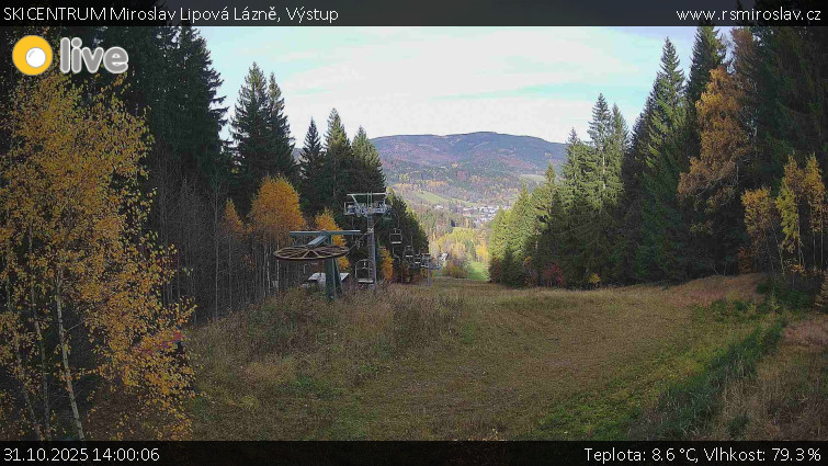 SKICENTRUM Miroslav Lipová Lázně - Výstupní stanice lanové dráhy - 31.10.2025 v 14:00 SKICENTRUM Miroslav Lipová Lázně - Výstupní stanice lanové dráhy - 31.10.2025 v 14:00