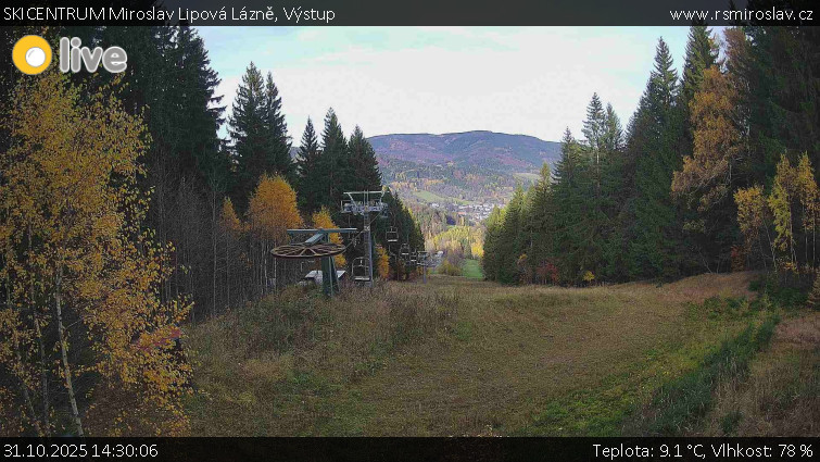 SKICENTRUM Miroslav Lipová Lázně - Výstupní stanice lanové dráhy - 31.10.2025 v 14:30 SKICENTRUM Miroslav Lipová Lázně - Výstupní stanice lanové dráhy - 31.10.2025 v 14:30
