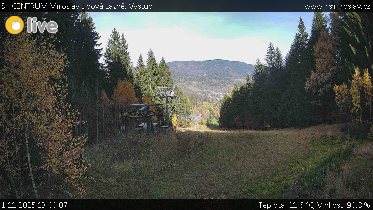 SKICENTRUM Miroslav Lipová Lázně - Výstupní stanice lanové dráhy - 1.11.2025 v 13:00 SKICENTRUM Miroslav Lipová Lázně - Výstupní stanice lanové dráhy - 1.11.2025 v 13:00