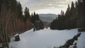 SKICENTRUM Miroslav Lipová Lázně - Výstupní stanice lanové dráhy - 2.4.2026 v 07:15 SKICENTRUM Miroslav Lipová Lázně - Výstupní stanice lanové dráhy - 2.4.2026 v 07:15