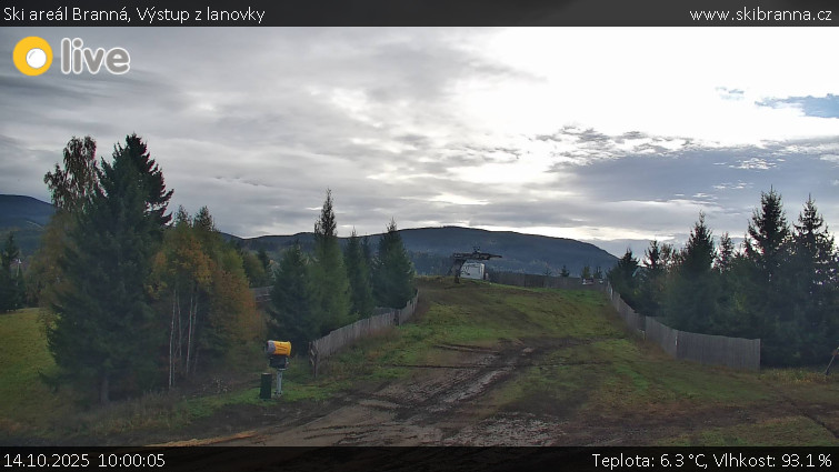 Ski areál Branná - Výstup z lanovky - 14.10.2025 v 10:00 Ski areál Branná - Výstup z lanovky - 14.10.2025 v 10:00