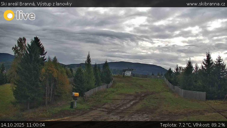 Ski areál Branná - Výstup z lanovky - 14.10.2025 v 11:00 Ski areál Branná - Výstup z lanovky - 14.10.2025 v 11:00