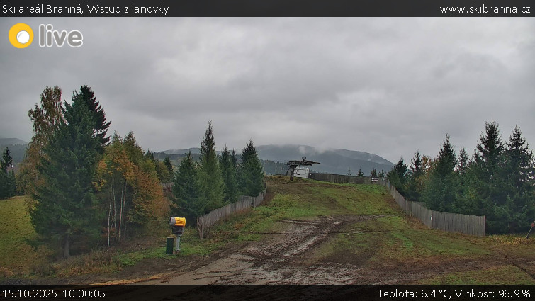 Ski areál Branná - Výstup z lanovky - 15.10.2025 v 10:00 Ski areál Branná - Výstup z lanovky - 15.10.2025 v 10:00