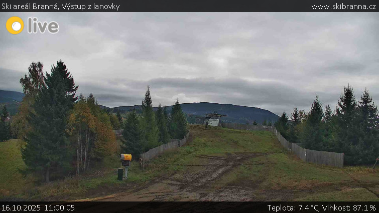 Ski areál Branná - Výstup z lanovky - 16.10.2025 v 11:00 Ski areál Branná - Výstup z lanovky - 16.10.2025 v 11:00