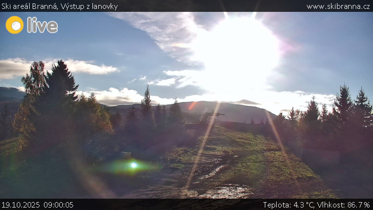 Ski areál Branná - Výstup z lanovky - 19.10.2025 v 09:00 Ski areál Branná - Výstup z lanovky - 19.10.2025 v 09:00