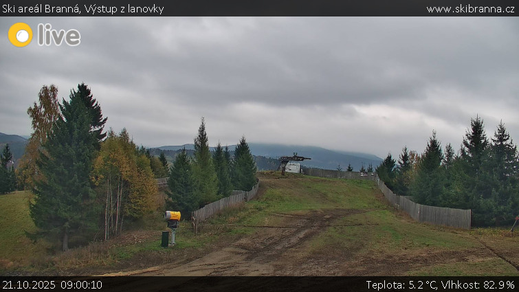 Ski areál Branná - Výstup z lanovky - 21.10.2025 v 09:00 Ski areál Branná - Výstup z lanovky - 21.10.2025 v 09:00