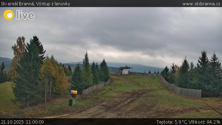 Ski areál Branná - Výstup z lanovky - 21.10.2025 v 11:00 Ski areál Branná - Výstup z lanovky - 21.10.2025 v 11:00
