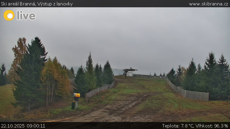 Ski areál Branná - Výstup z lanovky - 22.10.2025 v 09:00 Ski areál Branná - Výstup z lanovky - 22.10.2025 v 09:00