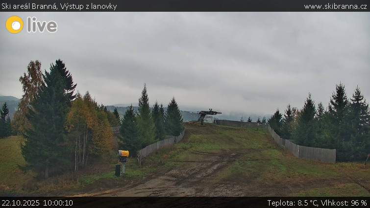 Ski areál Branná - Výstup z lanovky - 22.10.2025 v 10:00 Ski areál Branná - Výstup z lanovky - 22.10.2025 v 10:00