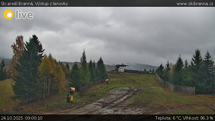 Ski areál Branná - Výstup z lanovky - 24.10.2025 v 09:00 Ski areál Branná - Výstup z lanovky - 24.10.2025 v 09:00