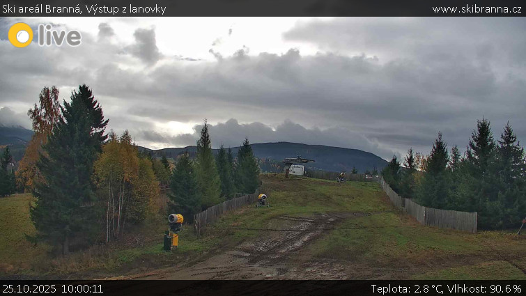 Ski areál Branná - Výstup z lanovky - 25.10.2025 v 10:00 Ski areál Branná - Výstup z lanovky - 25.10.2025 v 10:00