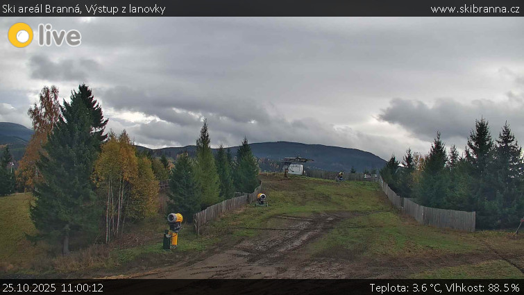 Ski areál Branná - Výstup z lanovky - 25.10.2025 v 11:00 Ski areál Branná - Výstup z lanovky - 25.10.2025 v 11:00