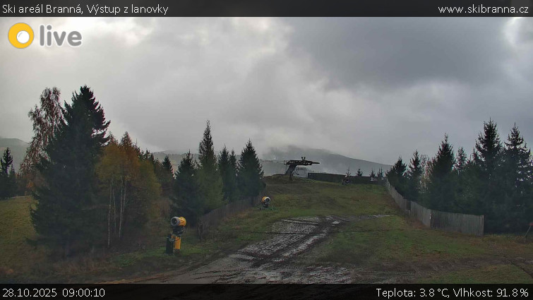 Ski areál Branná - Výstup z lanovky - 28.10.2025 v 09:00 Ski areál Branná - Výstup z lanovky - 28.10.2025 v 09:00