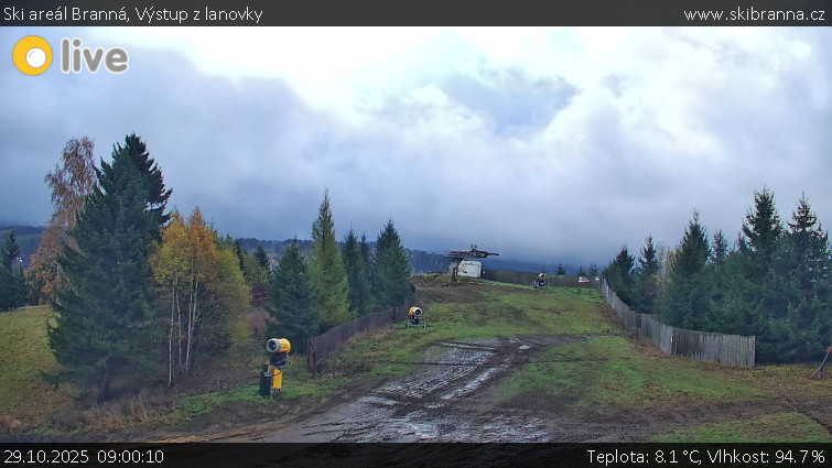 Ski areál Branná - Výstup z lanovky - 29.10.2025 v 09:00 Ski areál Branná - Výstup z lanovky - 29.10.2025 v 09:00