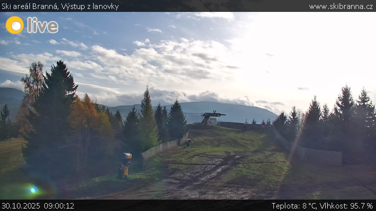 Ski areál Branná - Výstup z lanovky - 30.10.2025 v 09:00 Ski areál Branná - Výstup z lanovky - 30.10.2025 v 09:00