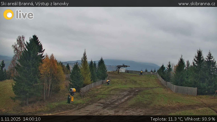 Ski areál Branná - Výstup z lanovky - 1.11.2025 v 14:00 Ski areál Branná - Výstup z lanovky - 1.11.2025 v 14:00
