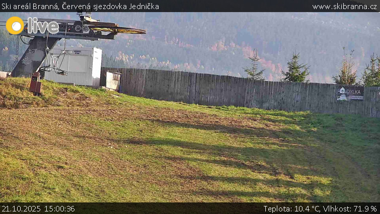Ski areál Branná - Červená sjezdovka Jednička - 21.10.2025 v 15:00 Ski areál Branná - Červená sjezdovka Jednička - 21.10.2025 v 15:00