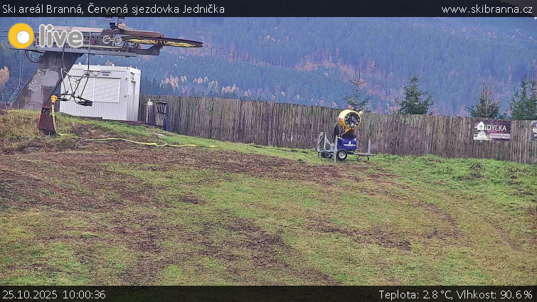 Ski areál Branná - Červená sjezdovka Jednička - 25.10.2025 v 10:00 Ski areál Branná - Červená sjezdovka Jednička - 25.10.2025 v 10:00