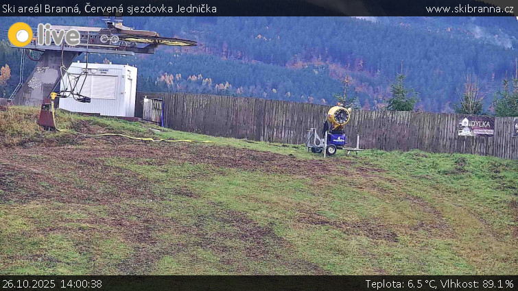 Ski areál Branná - Červená sjezdovka Jednička - 26.10.2025 v 14:00 Ski areál Branná - Červená sjezdovka Jednička - 26.10.2025 v 14:00
