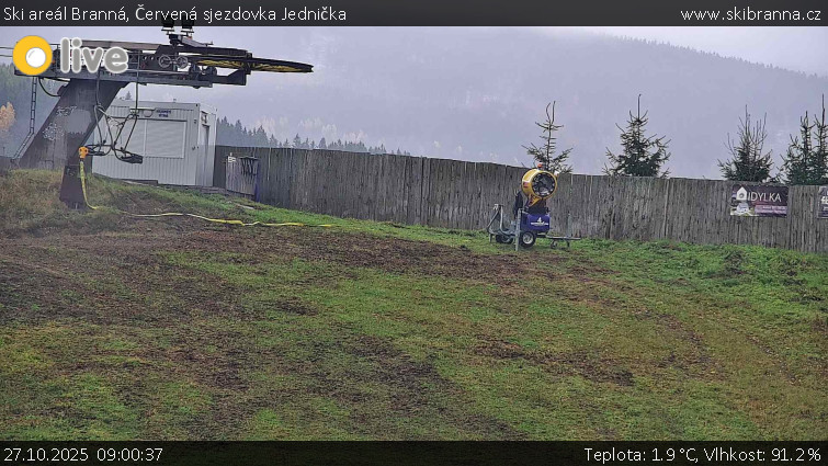 Ski areál Branná - Červená sjezdovka Jednička - 27.10.2025 v 09:00 Ski areál Branná - Červená sjezdovka Jednička - 27.10.2025 v 09:00