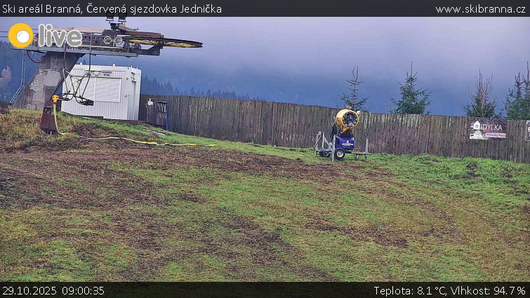 Ski areál Branná - Červená sjezdovka Jednička - 29.10.2025 v 09:00 Ski areál Branná - Červená sjezdovka Jednička - 29.10.2025 v 09:00