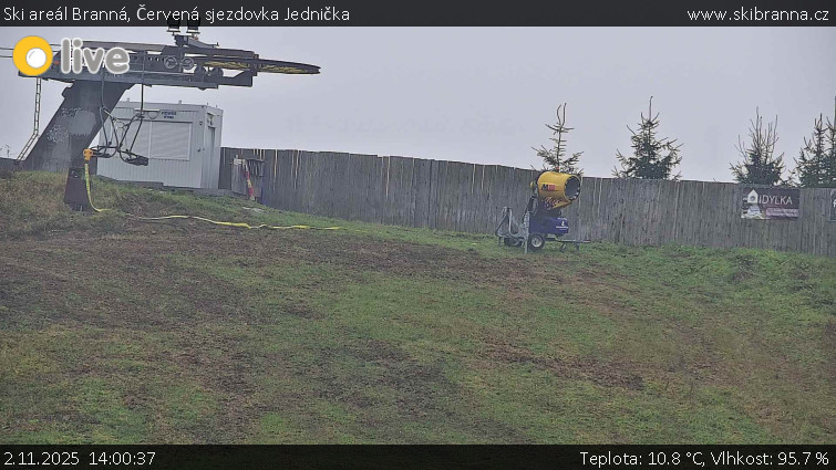 Ski areál Branná - Červená sjezdovka Jednička - 2.11.2025 v 14:00 Ski areál Branná - Červená sjezdovka Jednička - 2.11.2025 v 14:00