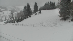 Ski areál Branná - Ski Branná - horní kamera - 11.3.2023 v 09:00