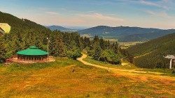 Restaurace "deštník" - dojezd žlutá sjezdovka