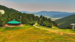 Restaurace "deštník" - dojezd žlutá sjezdovka
