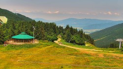 Restaurace "deštník" - dojezd žlutá sjezdovka